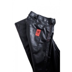 Vittorio Calça Wetlook Com Bolsos Preto Xl