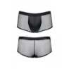 Boxer Wetlook Med Net Sort L