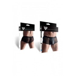 Boxer Wetlook Con Rejilla Negro L