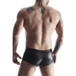Boxer Wetlook Med Åbninger Sort S