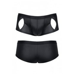 Boxer Wetlook Con Aberturas Negro Xl