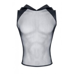 Тениска с качулка и черен боксер L