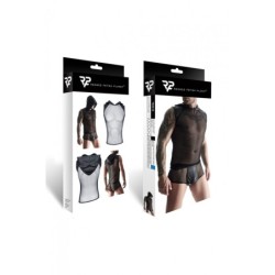 Camiseta Com Capuz E Boxer Preto Xl