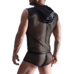 Camiseta Com Capuz E Boxer Preto Xl