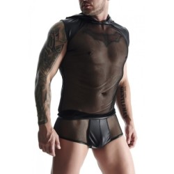 Camiseta Com Capuz E Boxer Preto Xl
