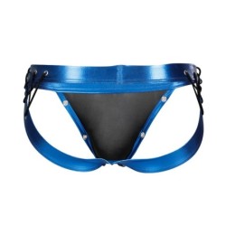 Cut4Men - Jockstrap Desire Δερμάτινο Μπλε Xl