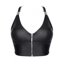 Zita Top Tirantes Con Cremallera Negro L