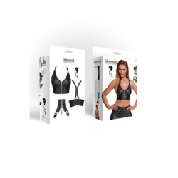 Zita Top Alças Com Zíper Preto L