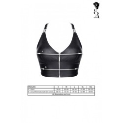 Zita Top Tirantes Con Cremallera Negro Xl