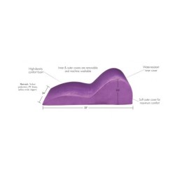 Възглавница Contoured Love Cushion лилава