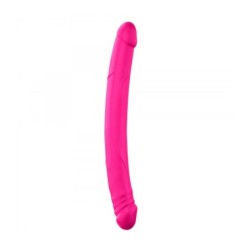 Dildo Doble Silicona Real Double Do Magenta