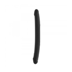 Dildo Doble Silicona Real Double Do Negro