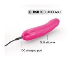 Vibrador Silicona Recarregable S Rosa