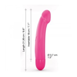 Oplaadbare siliconen vibrator M roze