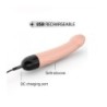 Vibrador Silicona Recarregable M Flesh