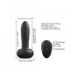 Vibrerende Plug met Afstandsbediening Deep Thrust