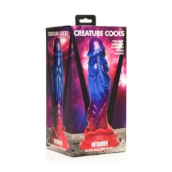 Silikoninis dildo "Įsibrovėlis ateivis"