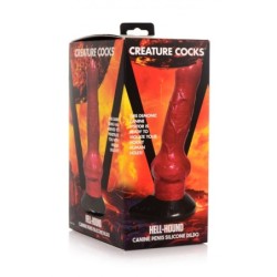 Silikone Dildo Helvede-Hund Hundeagtig 19 Cm X 6 Cm