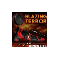 Silikona Dildo Fire Demon Monster