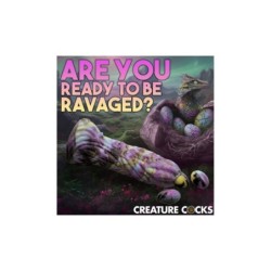 Dildo Dragon Spawn Ovipositor Dildo W/ Eggs
