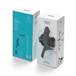 Hol Harnas met Vibratie H4 Maat L Zwart