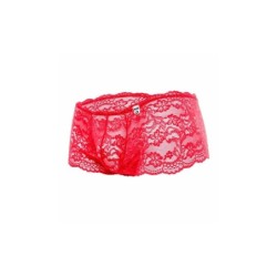 Short Rose Lace Boy Rød S/M