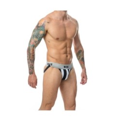 Suspensorio Deportivo Blanco-Negro Xxl