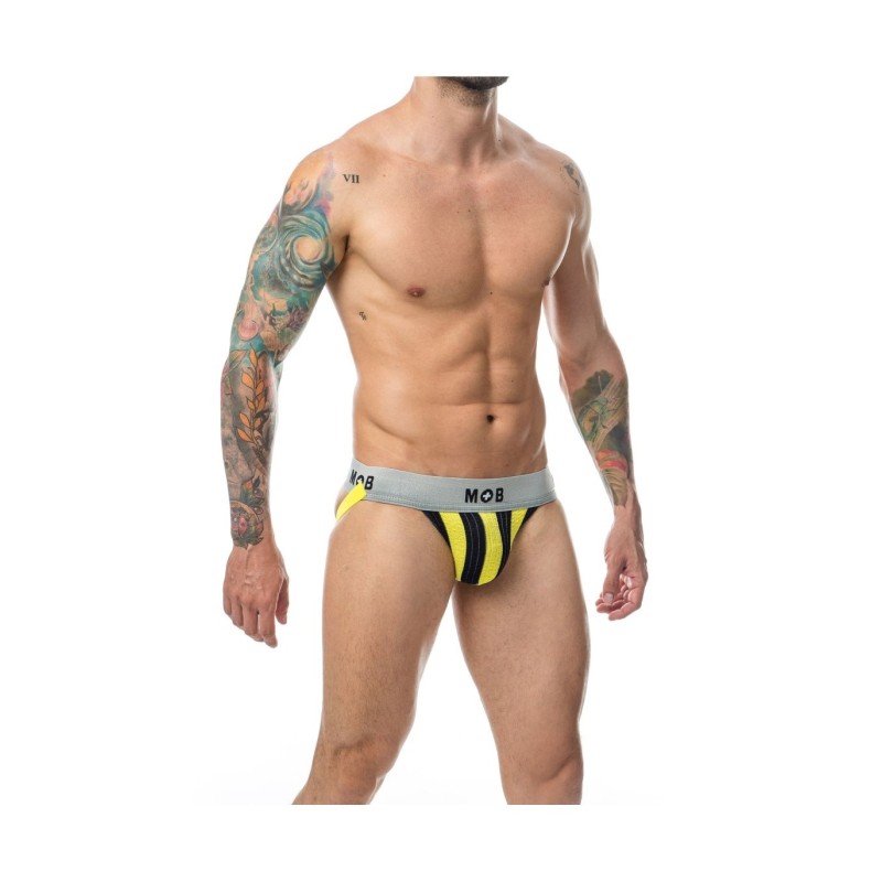 Gelb-Schwarzer Sport-Jockstrap Xl
