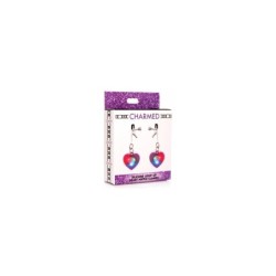 Brustwarzenklemmen Silikon Light Up Herz mit LED-Licht