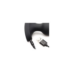 Plug Anal Silicon C/ Telecomandă Laser Heart M