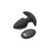 Vibrating and Rotating Butt Plug With USB Remote - Black
