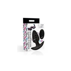 Plug Vibrador e Rotador C/ Controle USB Preto