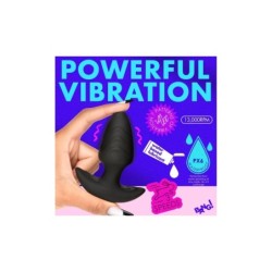 Plug Vibrador e Rotador C/ Controle USB Preto