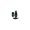 Plug Oco Vibrador Silicone Usb C/ Controlo Preto