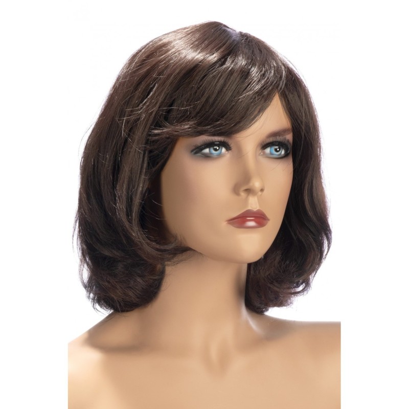 Victoria Medium Length Brown Wig