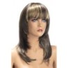 Peluca Kate Larga Morena Con Mechas Rubias