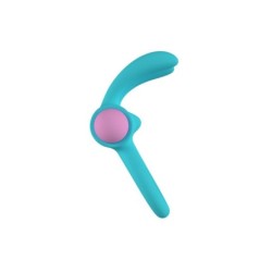 Anillo Vibrador Riny C/ Mando Silicona Azul Usb