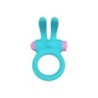 Inel Vibrator Riny C/ Telecomandă Silicon Albastru Usb