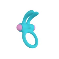 Anillo Vibrador Riny C/ Mando Silicona Azul Usb