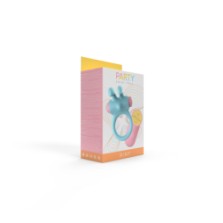 Inel Vibrator Riny C/ Telecomandă Silicon Albastru Usb
