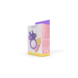 Anell Vibrador Riny C/ Comandament Silicona Lila Usb
