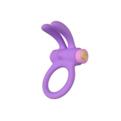 Vibracinis Žiedas Riny Su Valdikliu Silikoninis Violetinis Usb