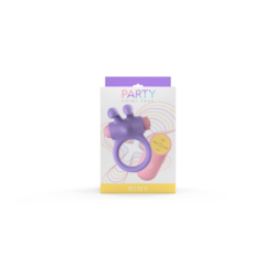 Anell Vibrador Riny C/ Comandament Silicona Lila Usb