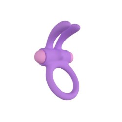 Anneau vibrant Riny C/ Télécommande Silicone Lila Usb