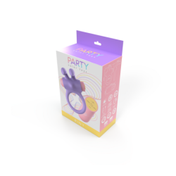 Vibracinis Žiedas Riny Su Valdikliu Silikoninis Violetinis Usb