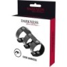Anello Doppio Pene e Testicoli Regolabile Leather