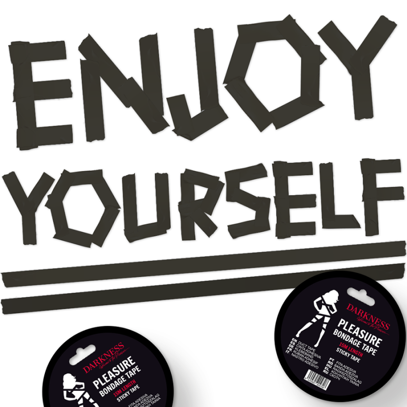 Svart Självhäftande Bondagetejp 15M