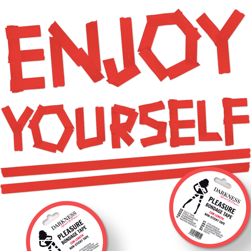 Bandă de bondage roșie neadezivă 15 M