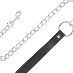 Coleira Com Corrente Soft Leather