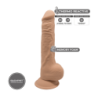 Silexd Dildo Silicone Model 3 9'5 Caramello